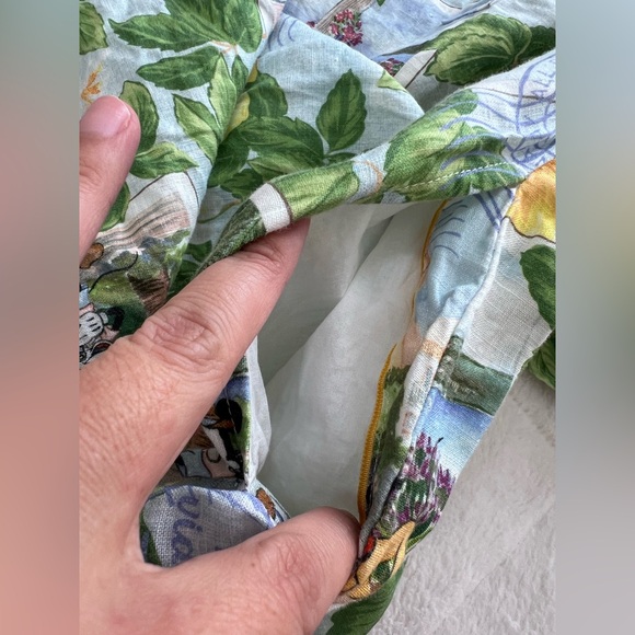 Tommy Bahama x Disney Coastalina 100% Linen Postcard to Paradise Dress size M - Picture 9 of 13